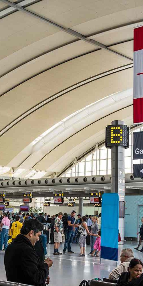 Shuttle bus near Toronto Pearson Airport hotel