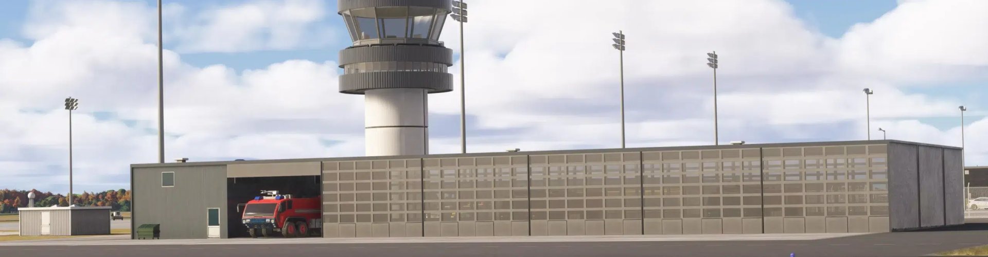 Sunset view near Copenhagen Airport Roskilde, DK