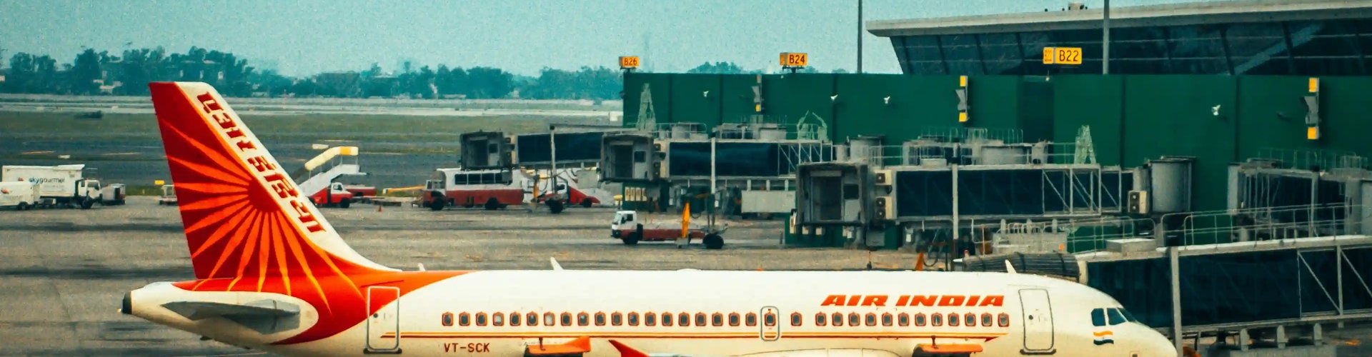 Skyline near Indira Gandhi Airport hotel zone