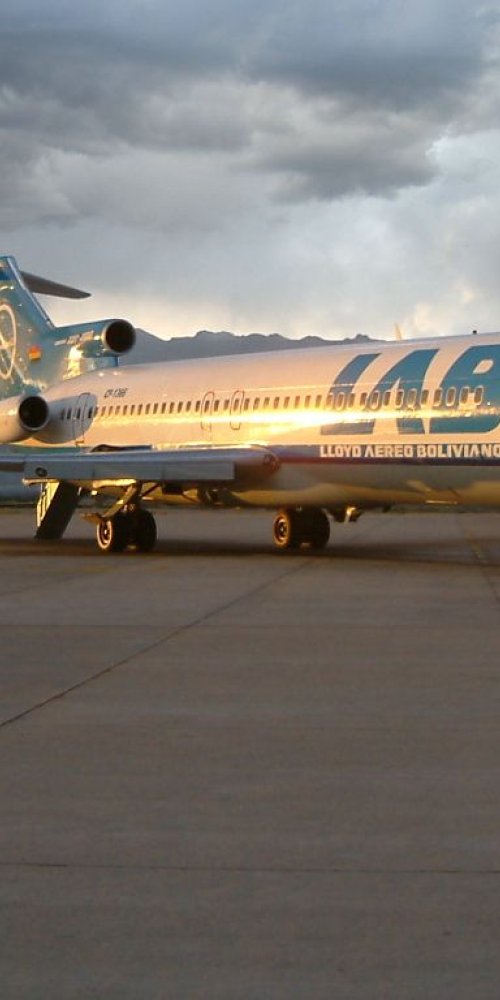 Shuttle Van at Jorge Wilstermann Intl Airport, BO