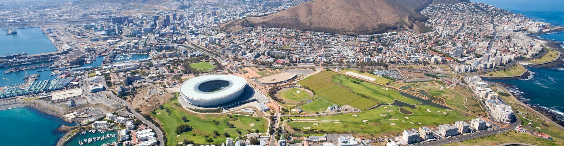 View of Cape Town Airport from nearby hotel