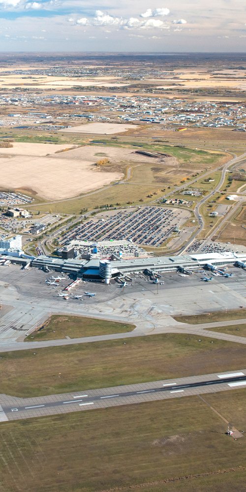 Shuttle transport near Edmonton Intl Airport