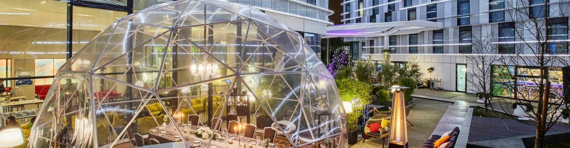 Relaxing hotel lounge near Charles de Gaulle Airport