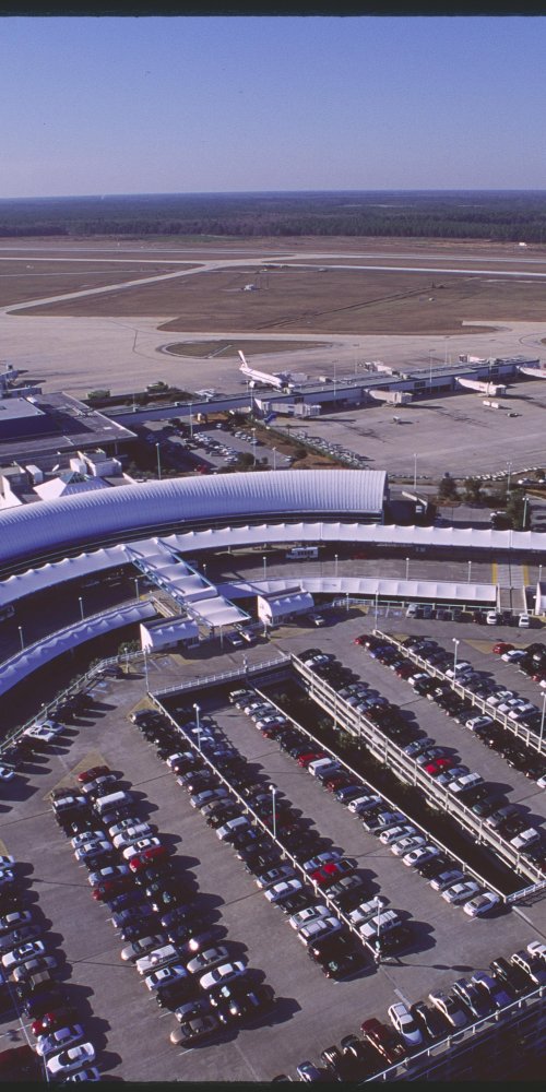 Hotel shuttle at Jacksonville Intl Airport