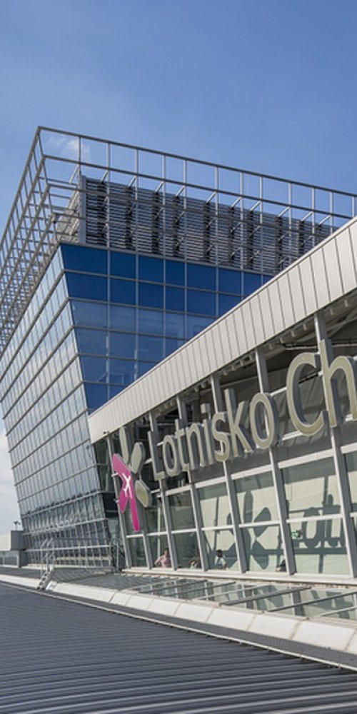 Hotel shuttle at Chopin Airport, PL