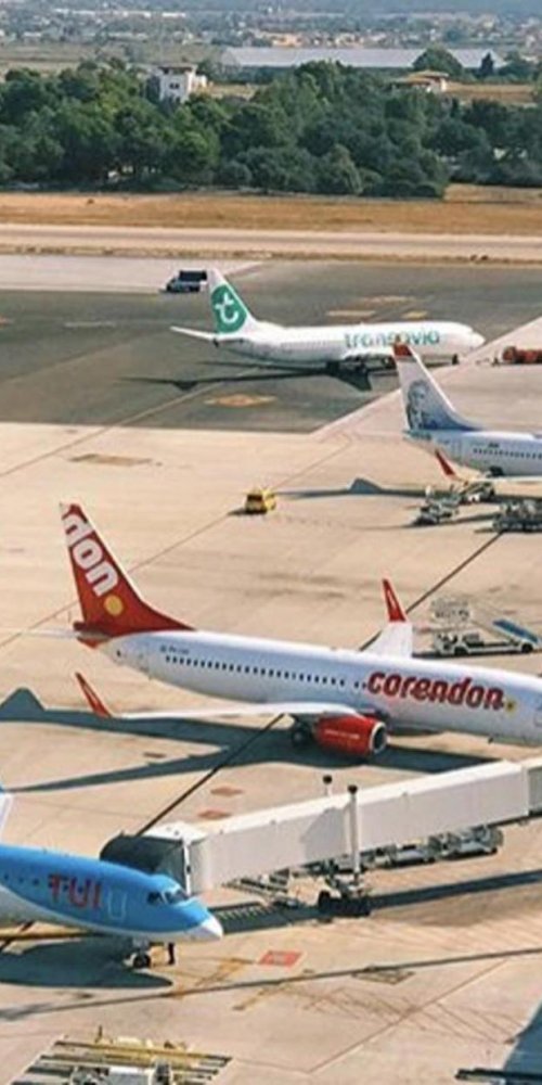 Hotel shuttle bus near Palma Airport